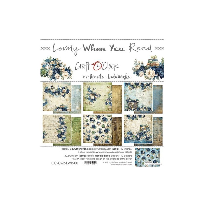 Craft o clock collection 20x20 lovely when you red