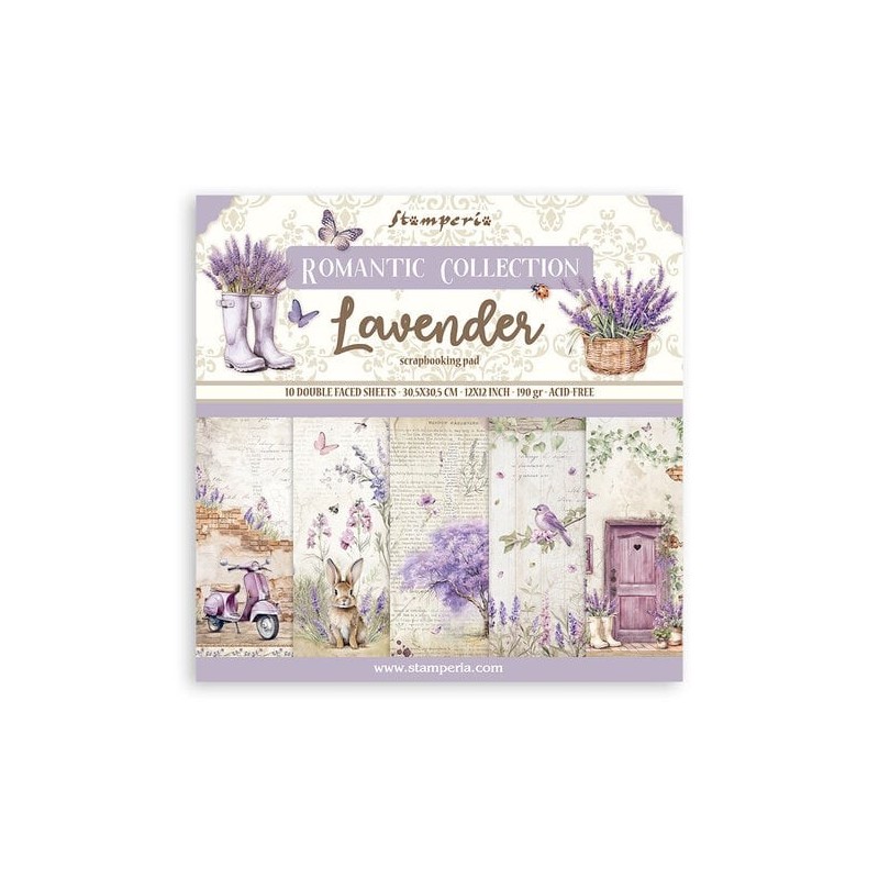 Stamperia collection 30x30 lavender