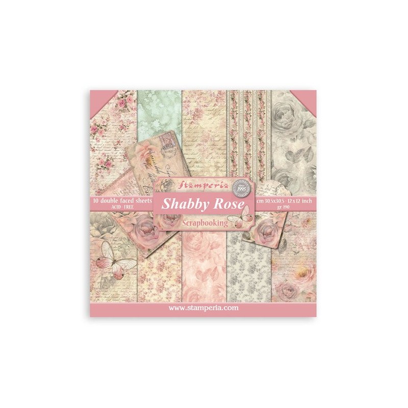 Stamperia collection 30x30 shabby rose