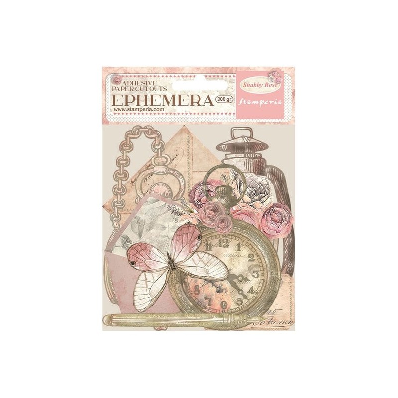 Stamperia pack ephemera shabby rose